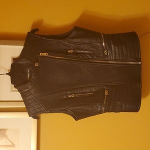 Members Only Leather Vest